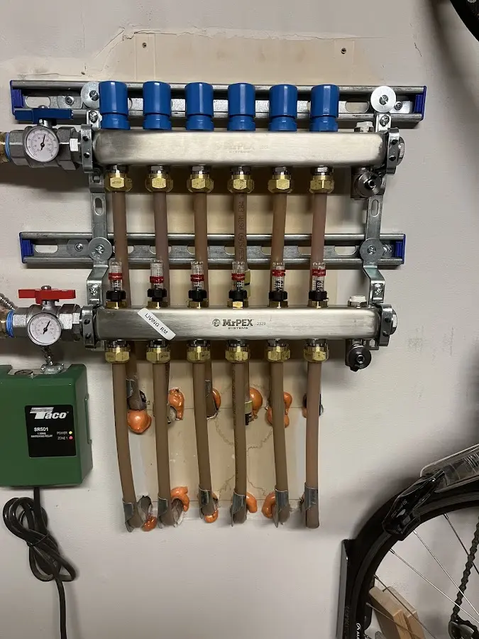 Plumber performing Gas Line Installation at a residential property in Silver Springs Shores